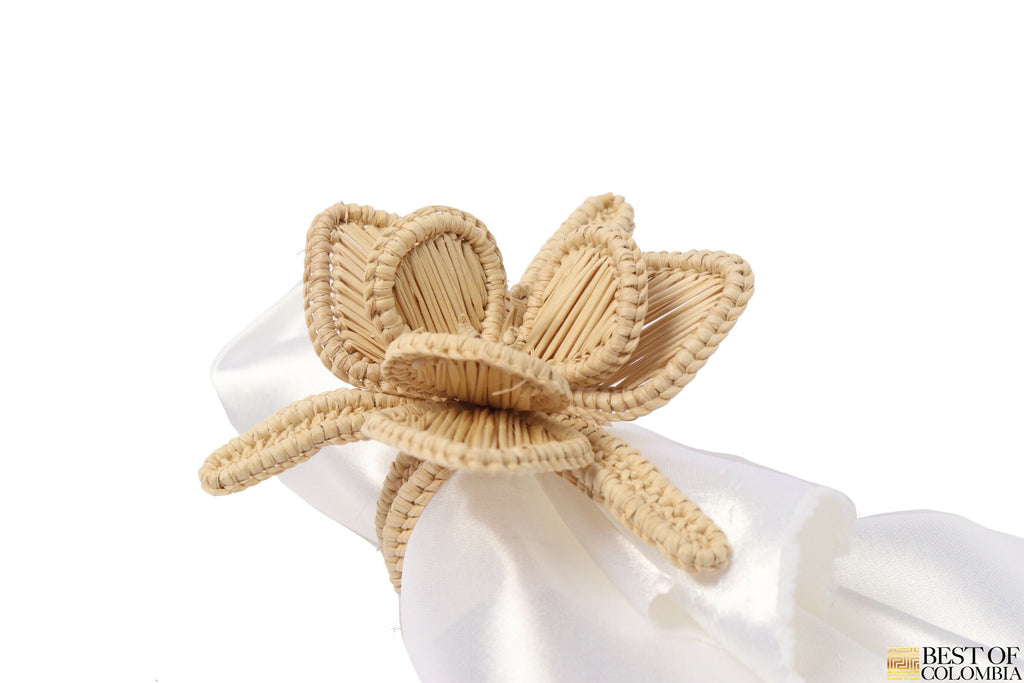 Orchid Napkin Rings - High Quality - Best of Colombia