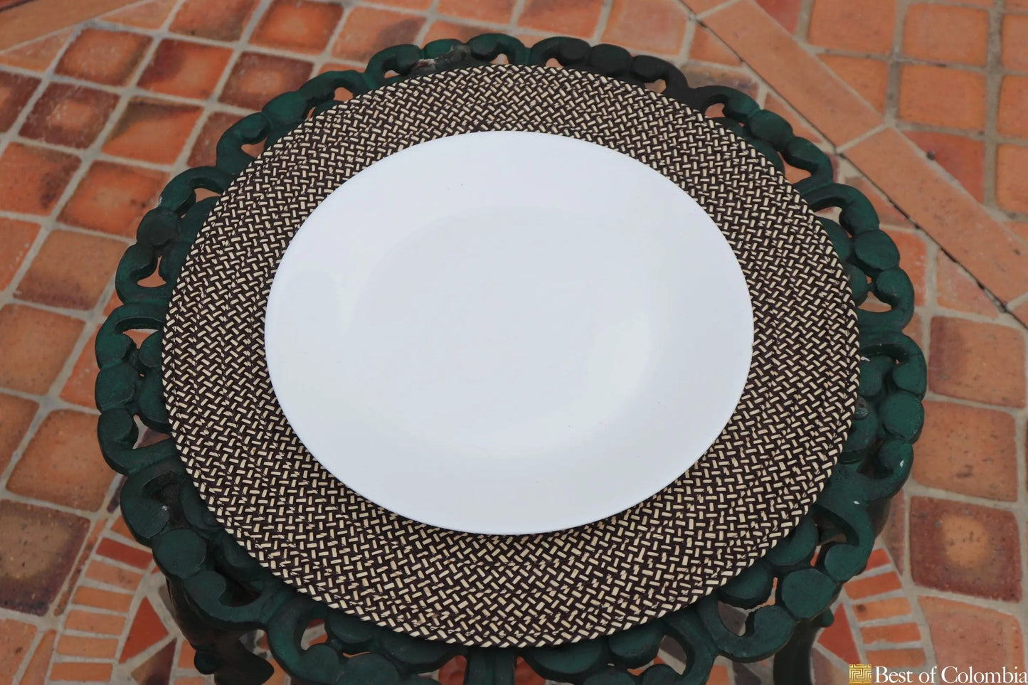 Caña Flecha Placemats & Coasters Round 40cm diameter - Best of Colombia