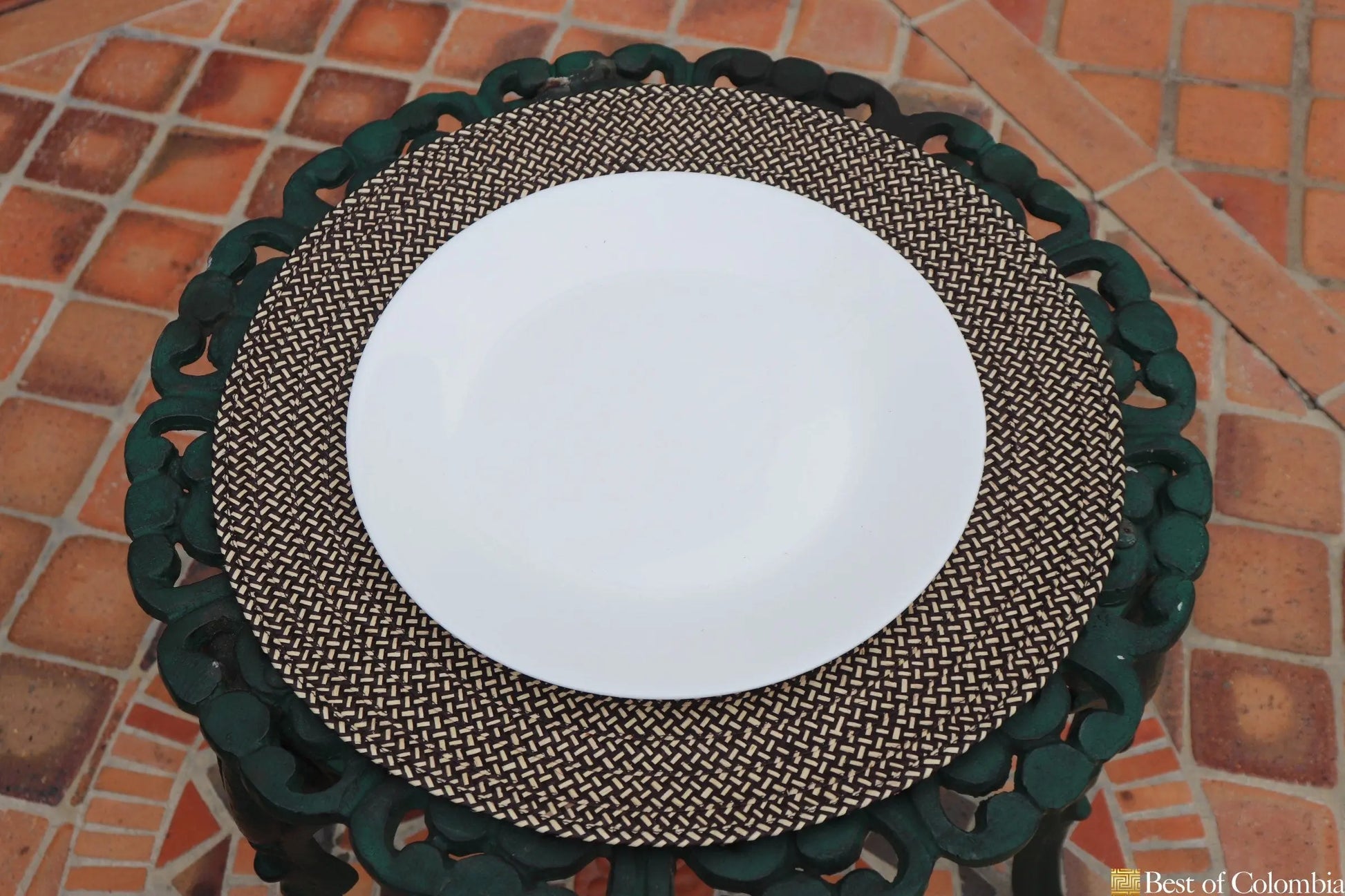 Caña Flecha Placemats & Coasters Round 40cm diameter - Best of Colombia