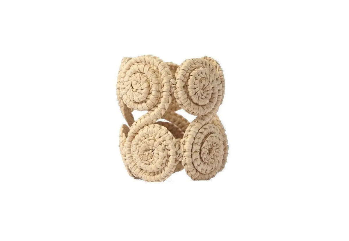 Caracoli Loop iraca Palm Napkin Rings - Best of Colombia