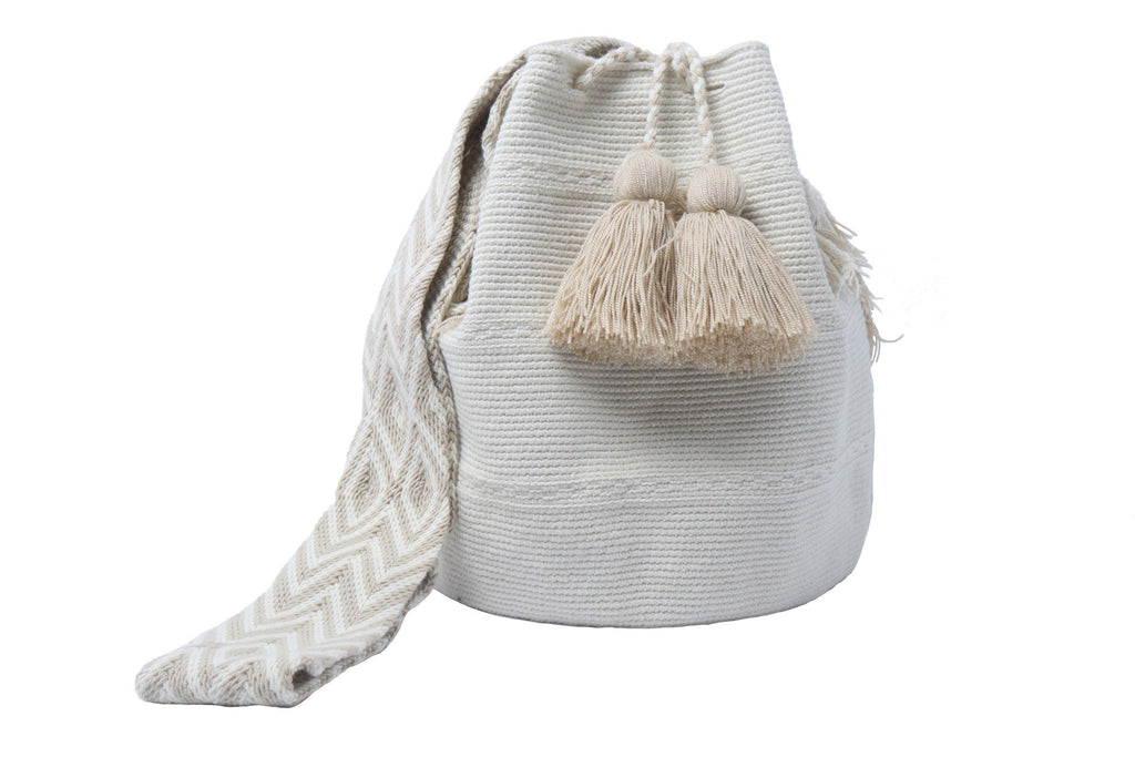off white Large Wayuu Bag - Best of Colombia