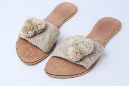 Sahara Pompom Sandals - Best of Colombia