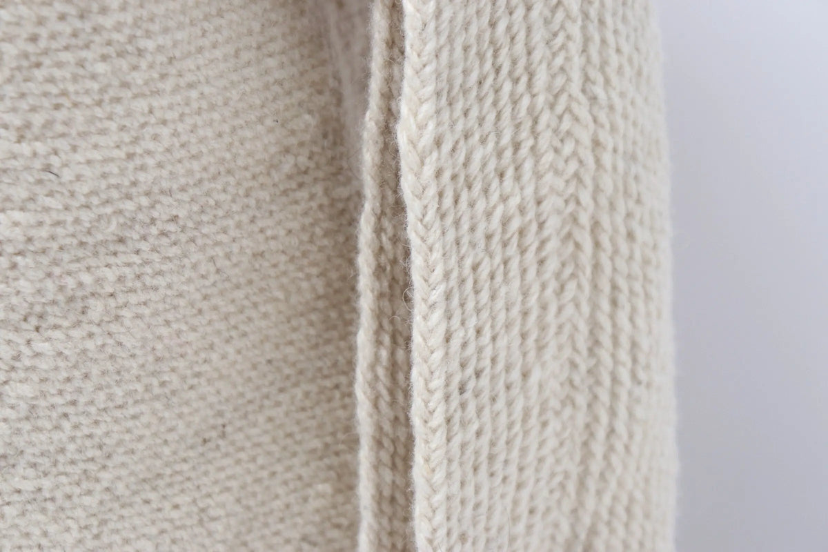 Beige wool Bag - Indigenous Authentic Kankuamo Hand woven - Best of Colombia