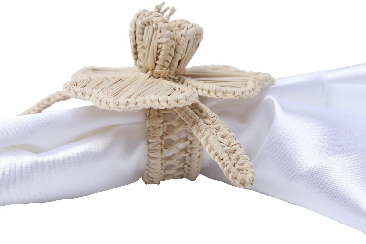 Wild Flower Iraca Napkin Ring. - Best of Colombia