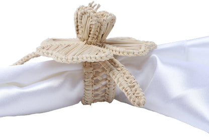 Wild Flower Iraca Napkin Ring. - Best of Colombia