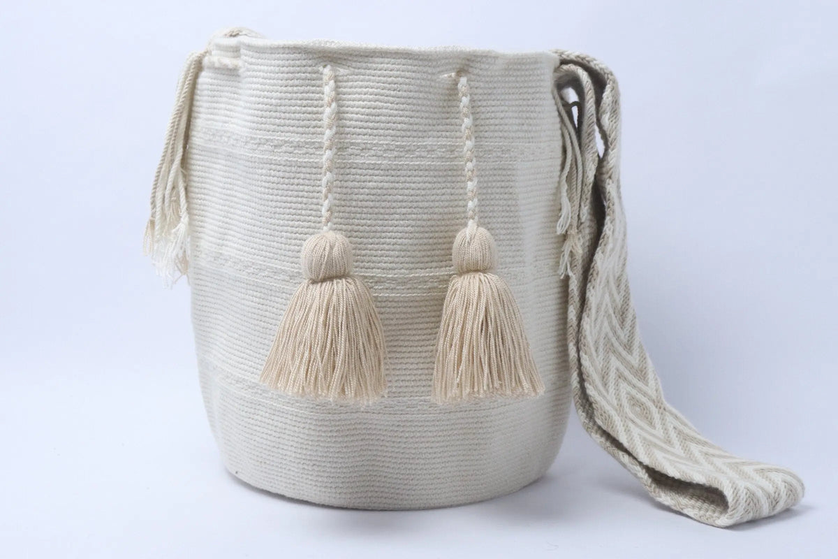 off white Large Wayuu Bag - Best of Colombia