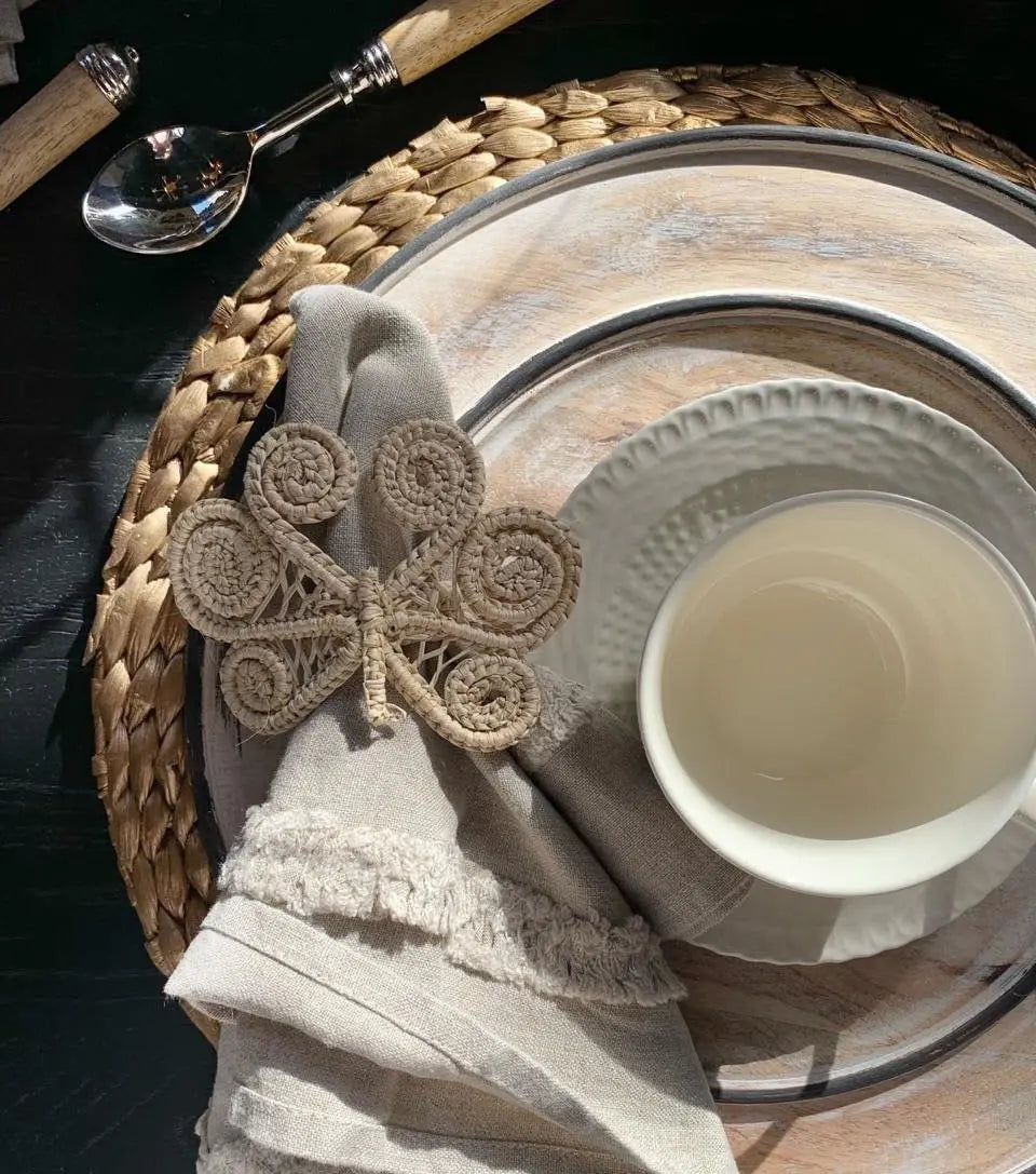 Dragonfly iraca / Raffia Napkin Ring - Best of Colombia