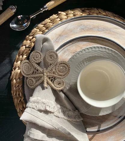 Dragonfly iraca / Raffia Napkin Ring - Best of Colombia