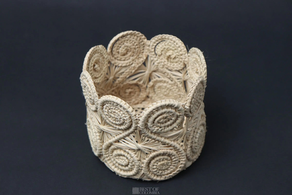 iraca Glass Bases - hearts - Best of Colombia