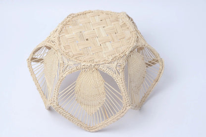 Floral Iraca/Straw Basket - Hand woven - Best of Colombia