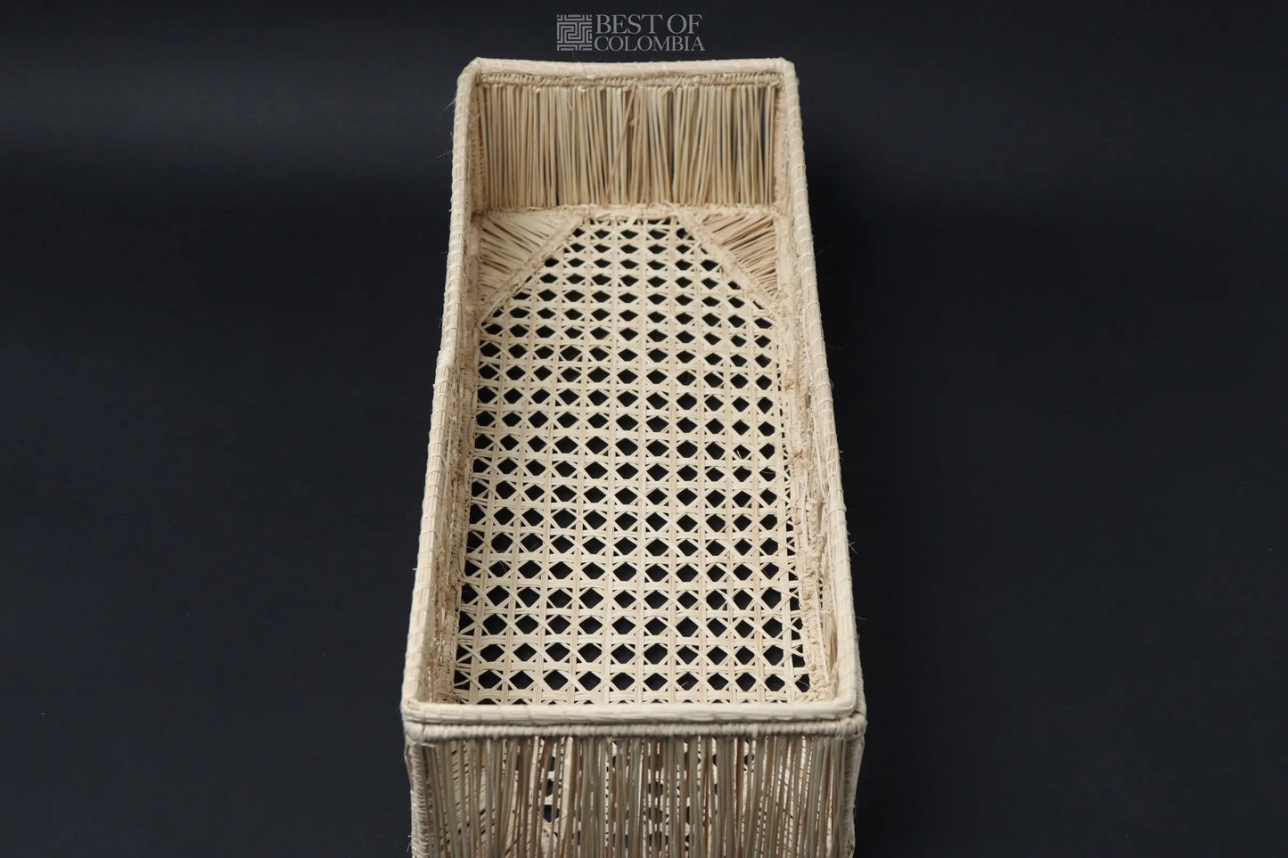 Hand woven Pyramids Iraca/Straw Tray - Best of Colombia