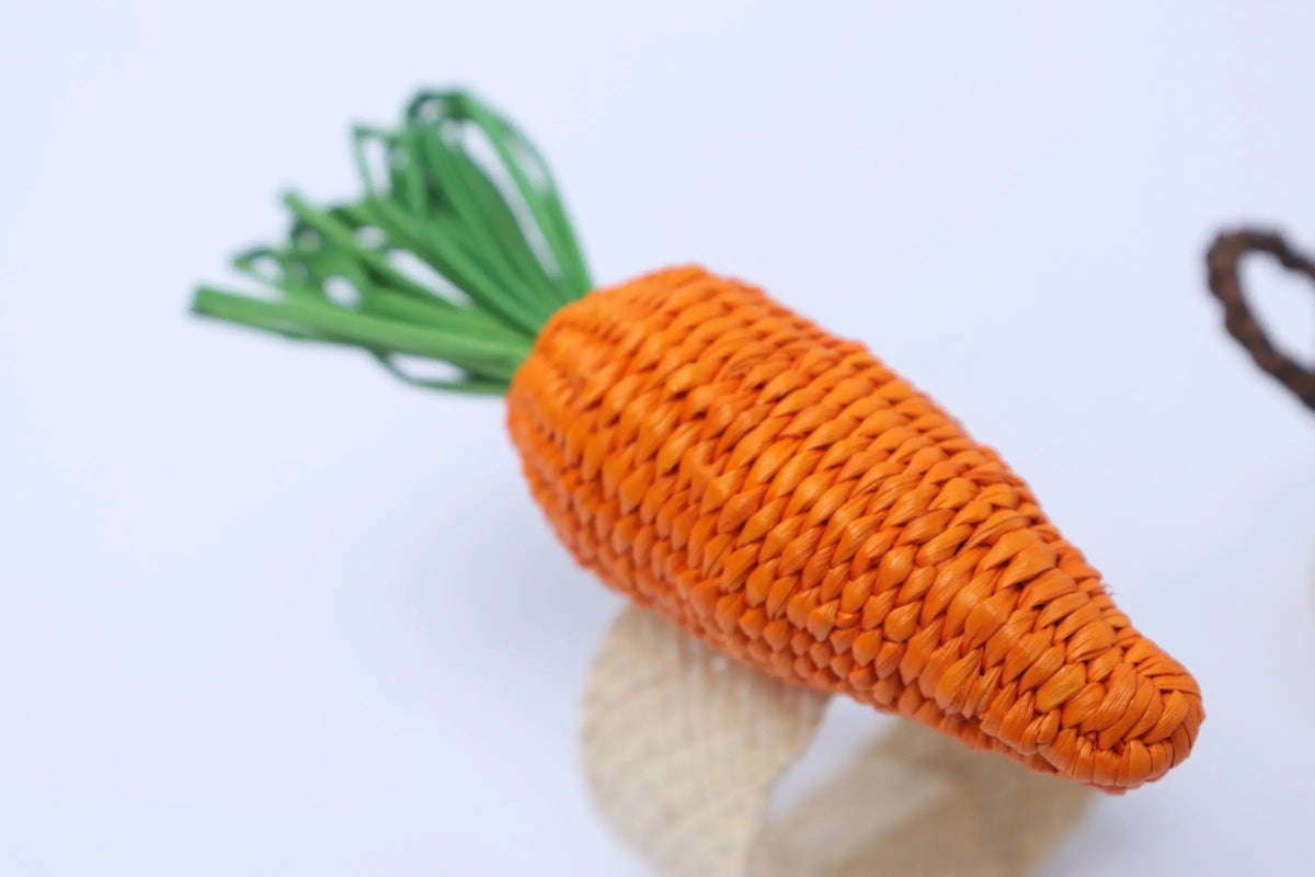 Easters Straw Napkin Rings - [Egg Basket & Carrot] limited edition - Best of Colombia