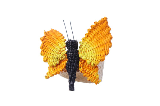 Golden Butterfly Straw Napkin ring - Best of Colombia
