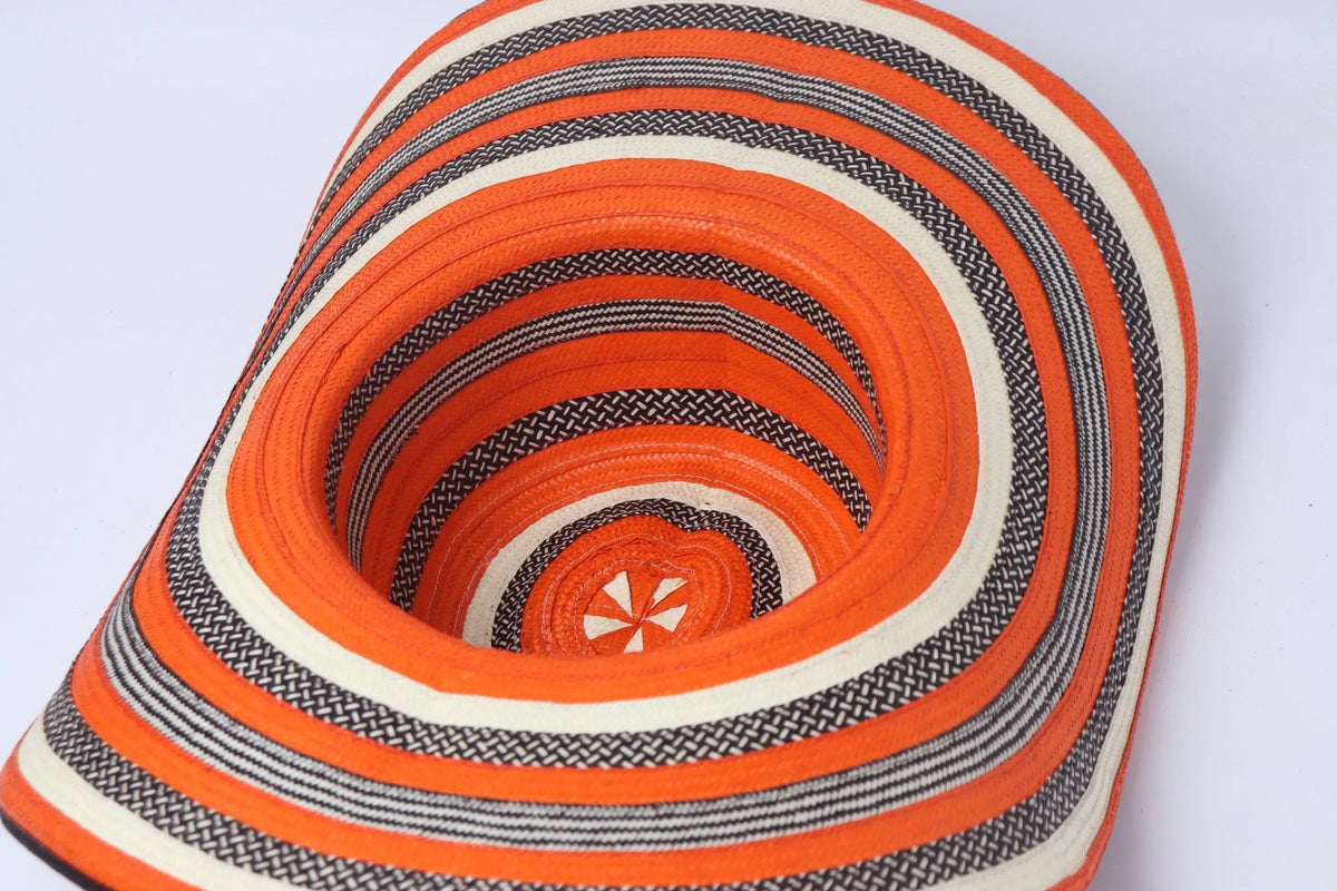 Orange Sombrero Vueltiao Hat - Best of Colombia