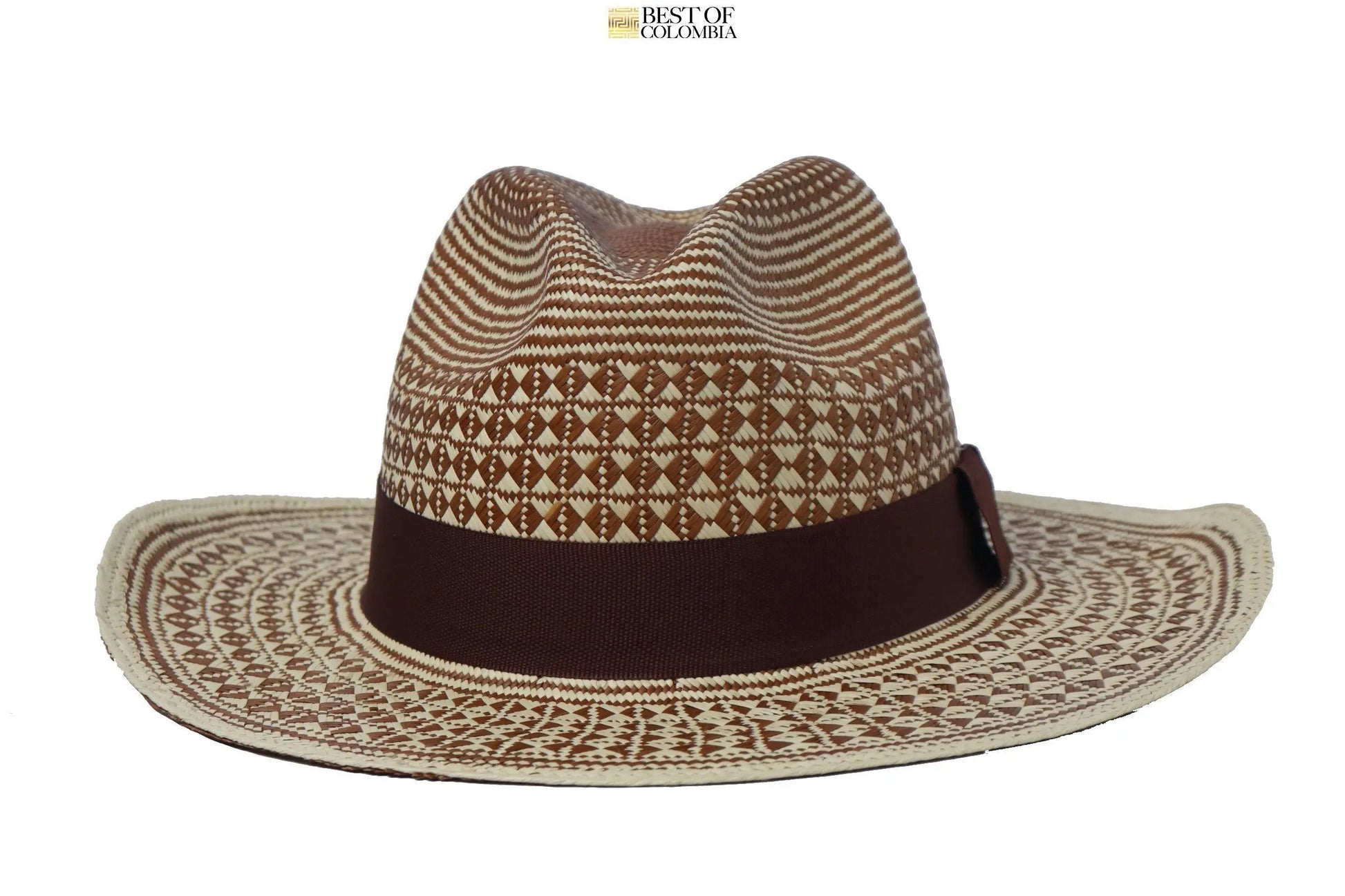 Ojillo Panama Hat - Brown & Natural - Best of Colombia