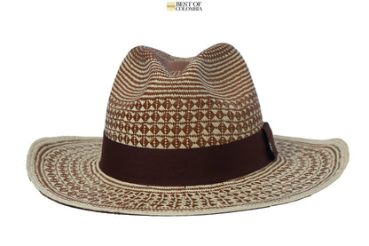 Ojillo Panama Hat - Brown & Natural - Best of Colombia