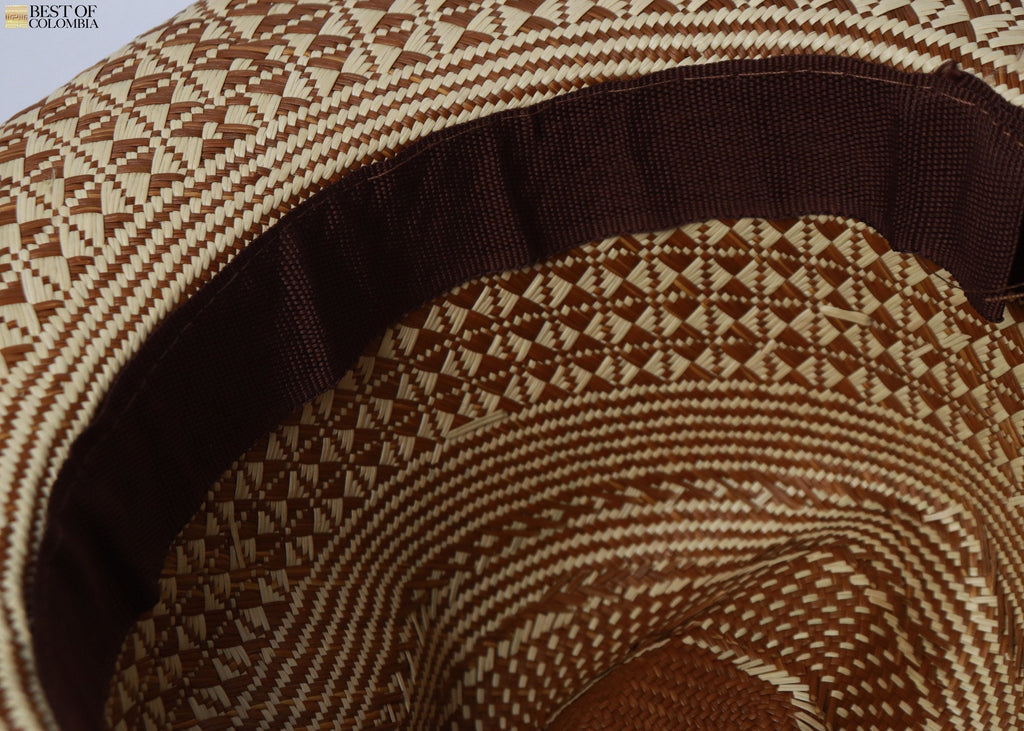 Ojillo Panama Hat - Brown & Natural - Best of Colombia