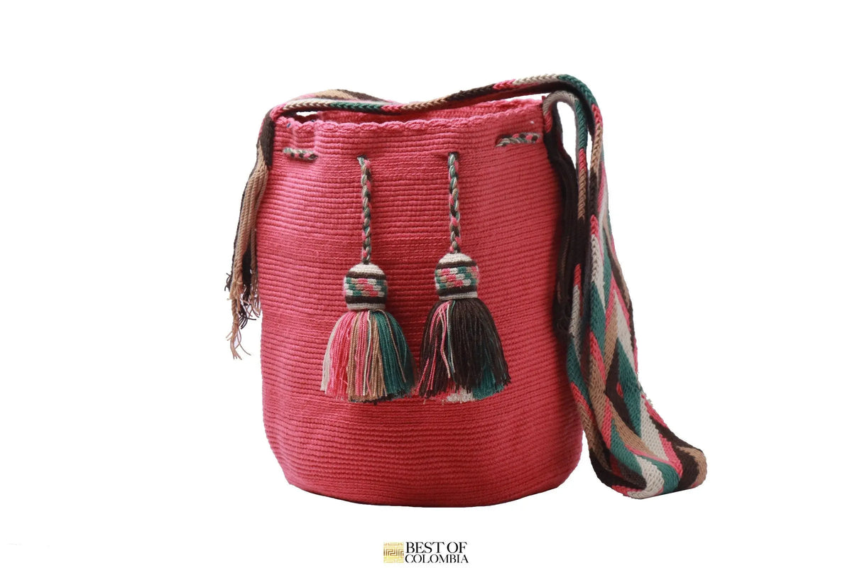Guayaba Wayuu Mochila Bag with Special Tassels - Large - Best of Colombia