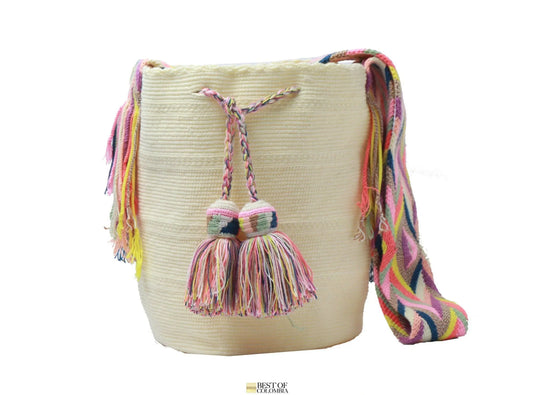 Light Yellow Wayuu Bag - Best of Colombia