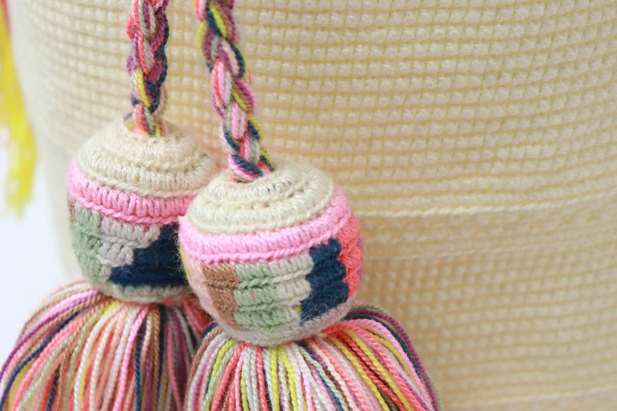 Light Yellow Wayuu Bag - Best of Colombia
