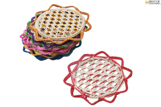 Colorfull Pyramid Coasters - iraca - Best of Colombia