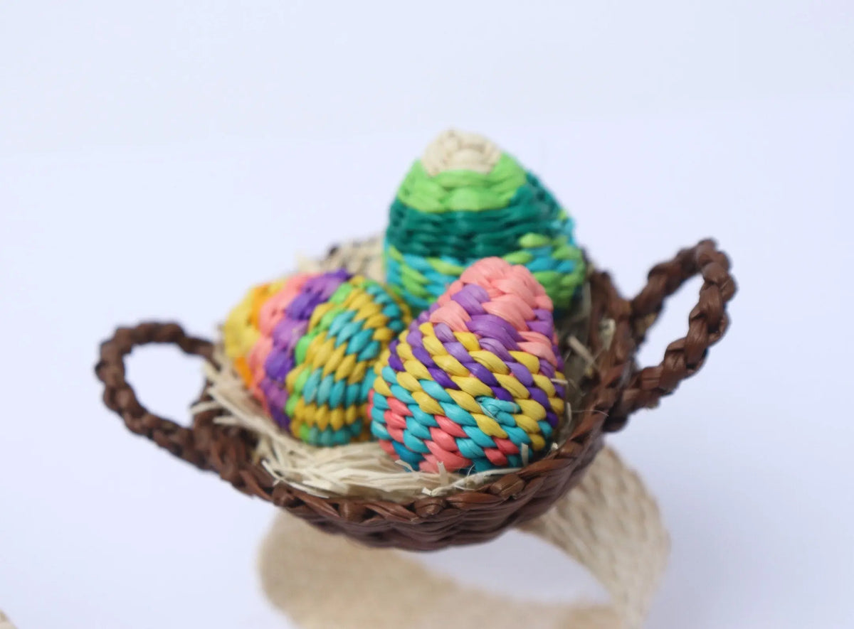 Easters Straw Napkin Rings - [Egg Basket & Carrot] limited edition - Best of Colombia