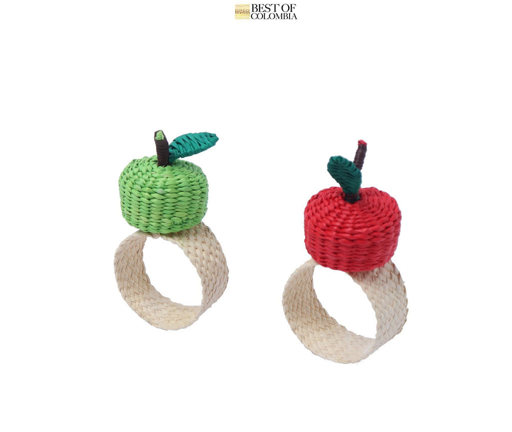Apples iraca Napkin Rings - Best of Colombia