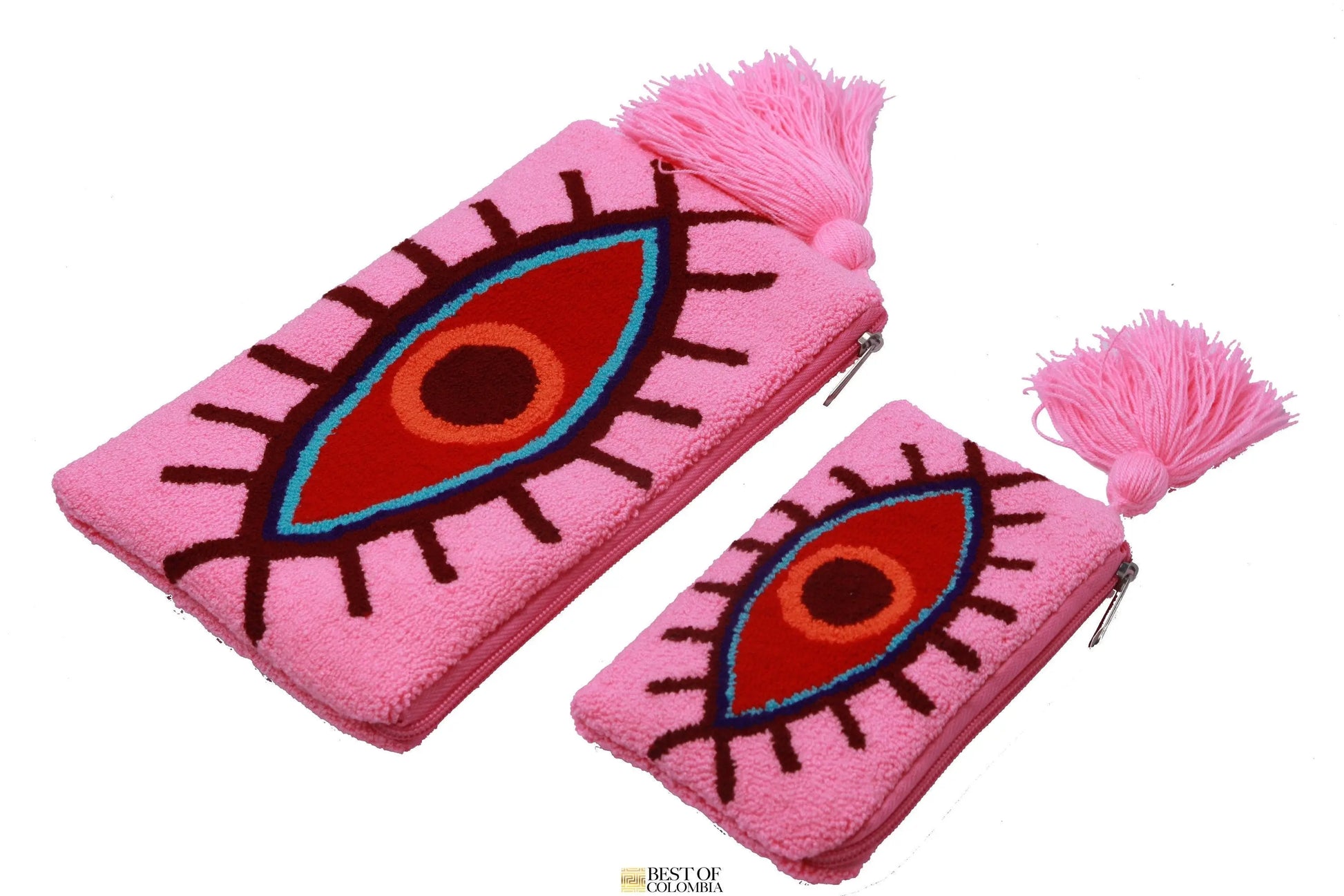 Pink Evil Eye Clutch - Best of Colombia