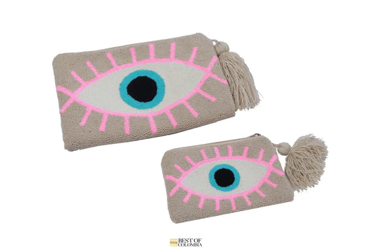 Evil Eye Beige Clutch - Best of Colombia