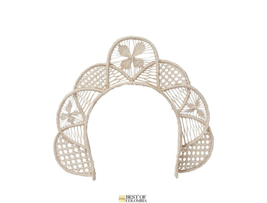 Iraca Head piece with Pearla - Ref : Judi - Best of Colombia