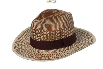 Ojillo Panama Hat - Brown & Natural - Best of Colombia