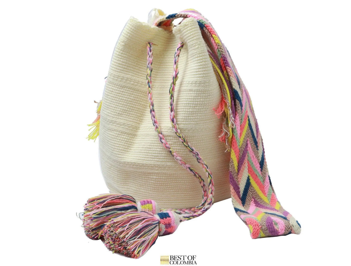Light Yellow Wayuu Bag - Best of Colombia