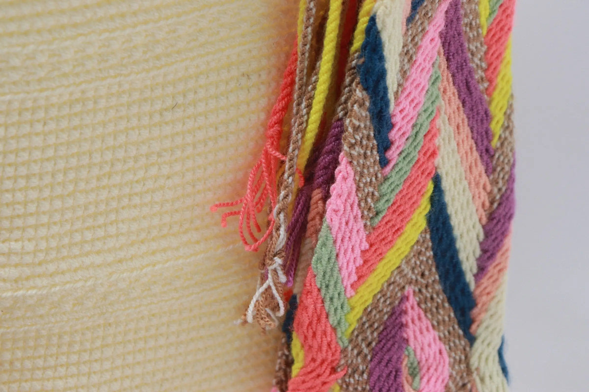 Light Yellow Wayuu Bag - Best of Colombia