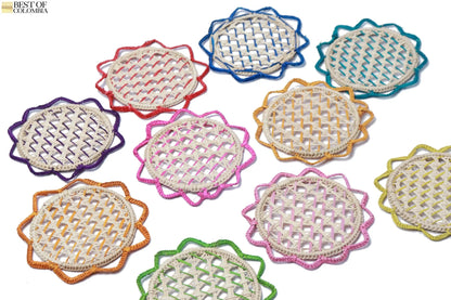 Colorfull Pyramid Coasters - iraca - Best of Colombia