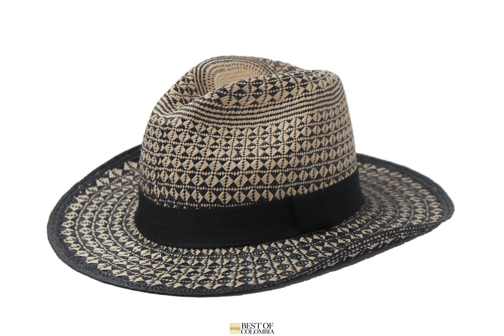 Ojillo Panama Hat - Black & Natural - Best of Colombia