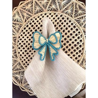Colorfull Bow Tie Napkin Ring 10+ colors - Best of Colombia