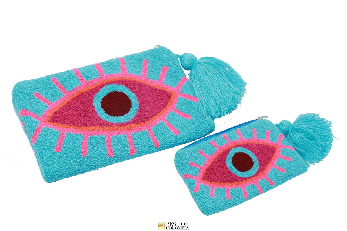 Light Blue Eye Clutch - Best of Colombia