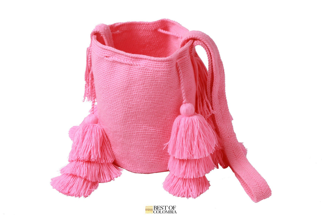 Pink Wayuu Bag - Medium - Best of Colombia