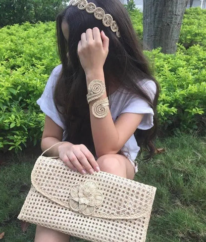 Iraca Head piece - Everyday Raffia Head Piece - Best of Colombia