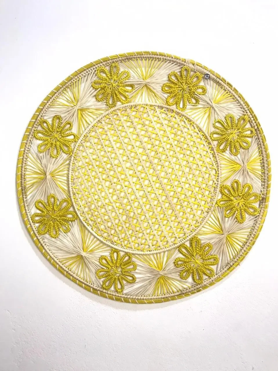 Flowers Iraca/Raffia Placemat - 6+ Colors 36cm - Best of Colombia