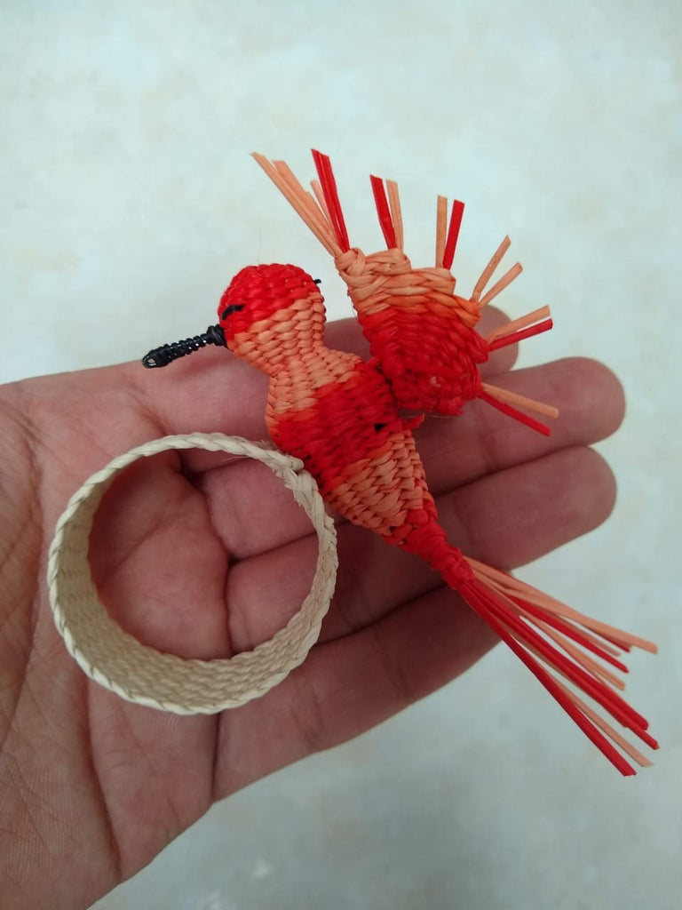 Humming bird Straw Napkin ring - Best of Colombia