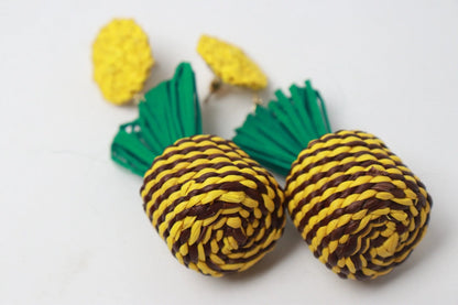 Pineapple iraca Earrings - Best of Colombia