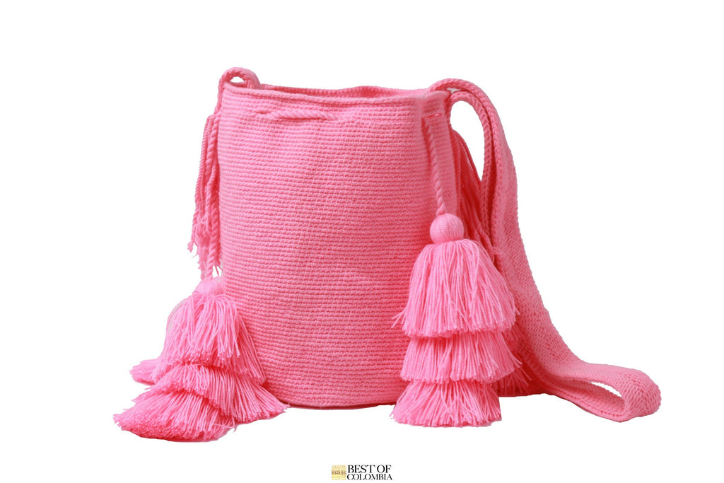 Pink Wayuu Bag - Medium - Best of Colombia