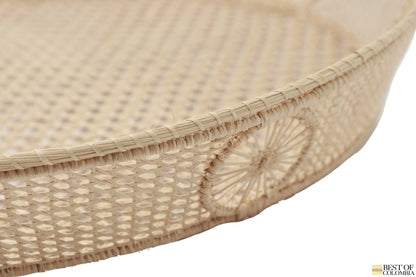 Iraca/Straw Sol Round Tray - Best of Colombia
