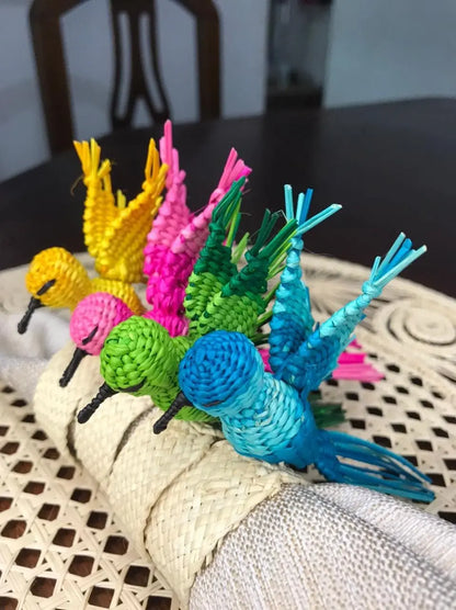 Humming bird Straw Napkin ring - Best of Colombia
