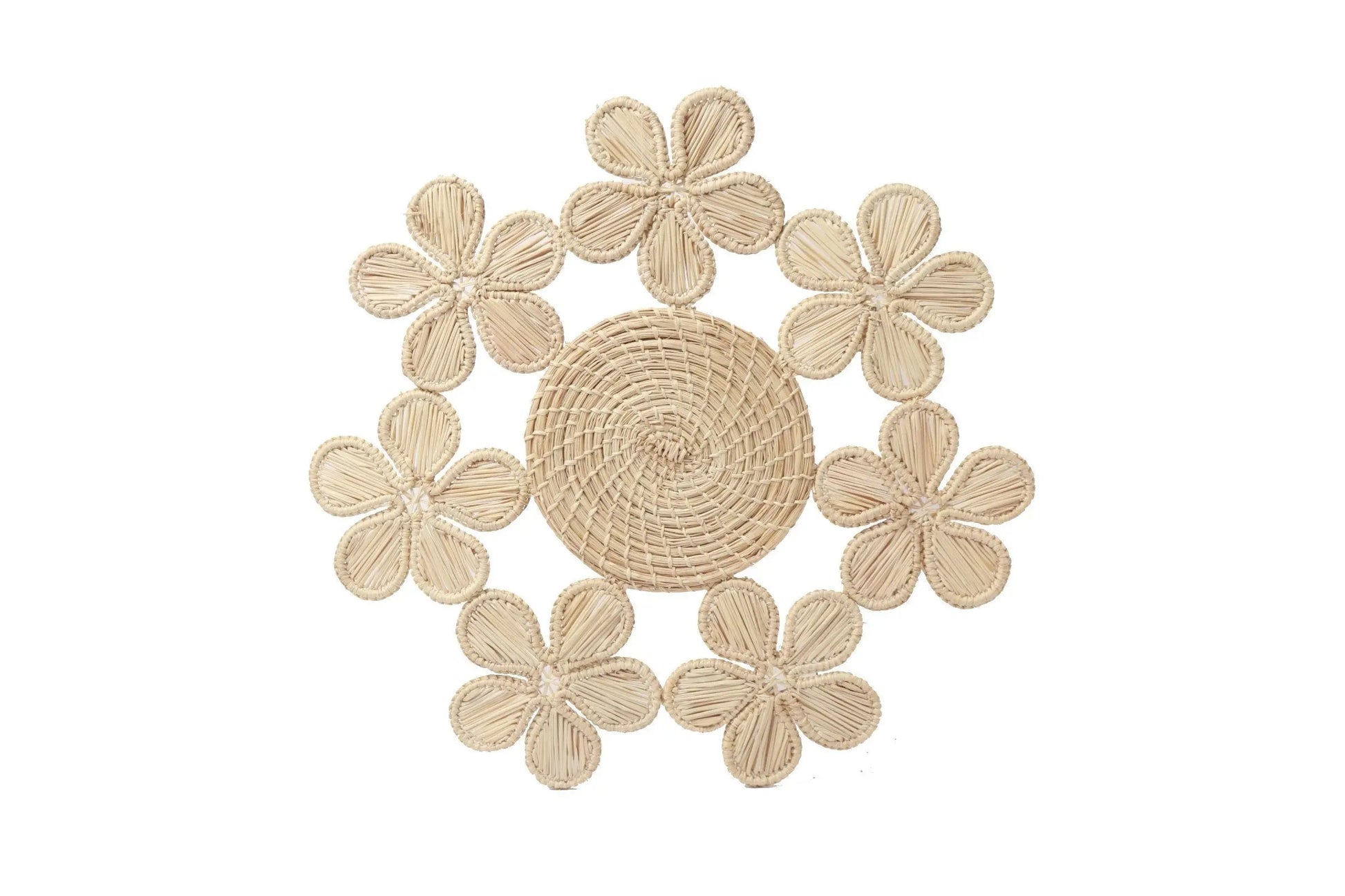 Floral Iraca Trivets - Small Placemat - Best of Colombia