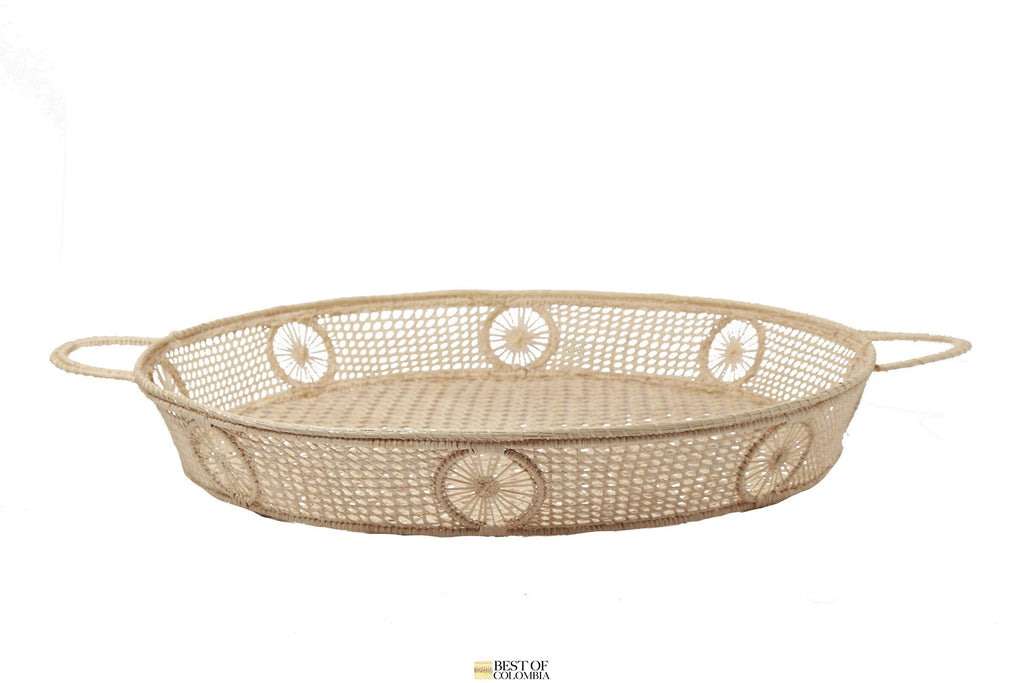Iraca/Straw Sol Round Tray - Best of Colombia