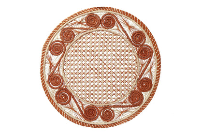 Caramel Tan caracol iraca Placemat - Best of Colombia