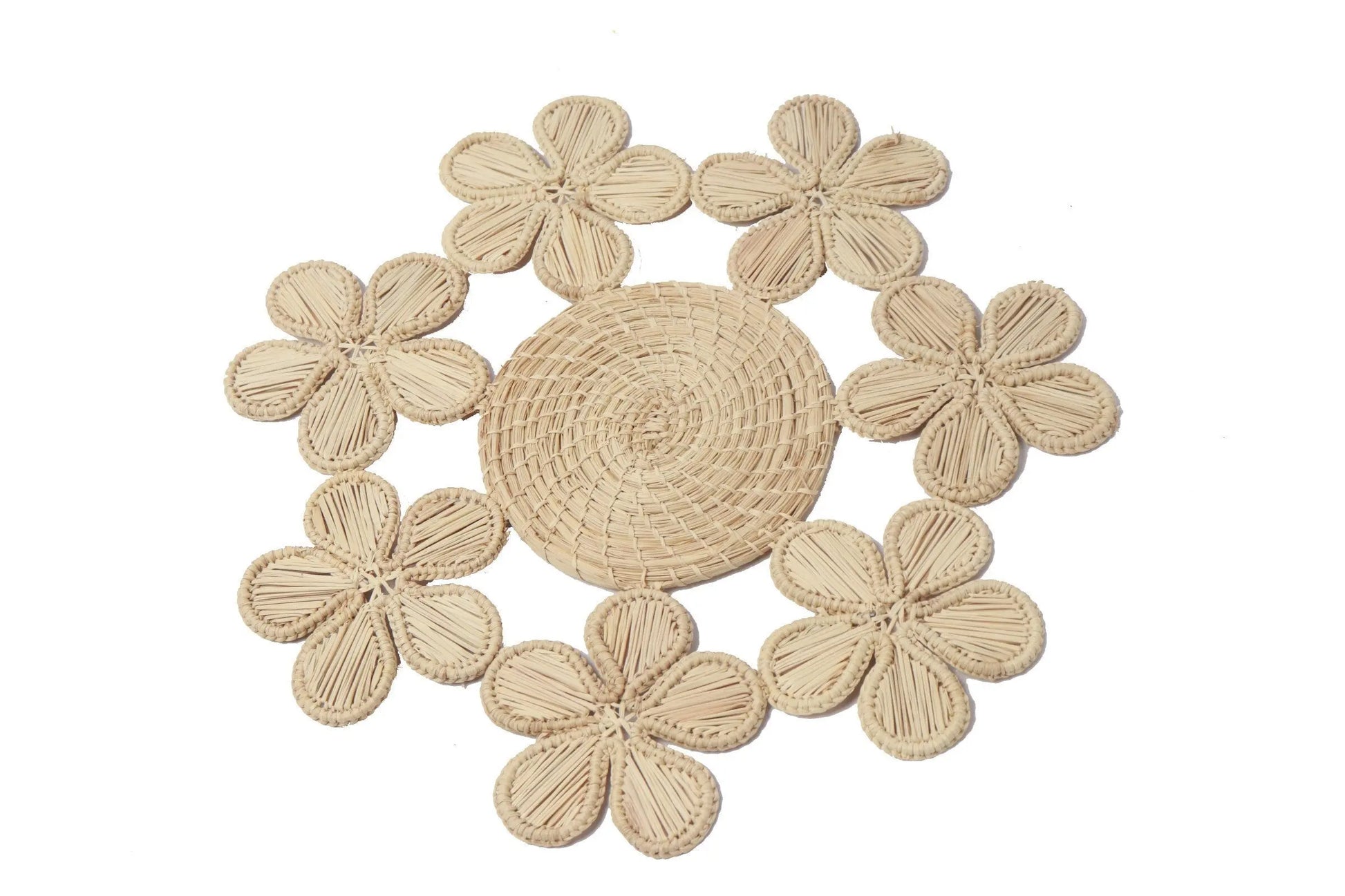 Floral Iraca Trivets - Small Placemat - Best of Colombia