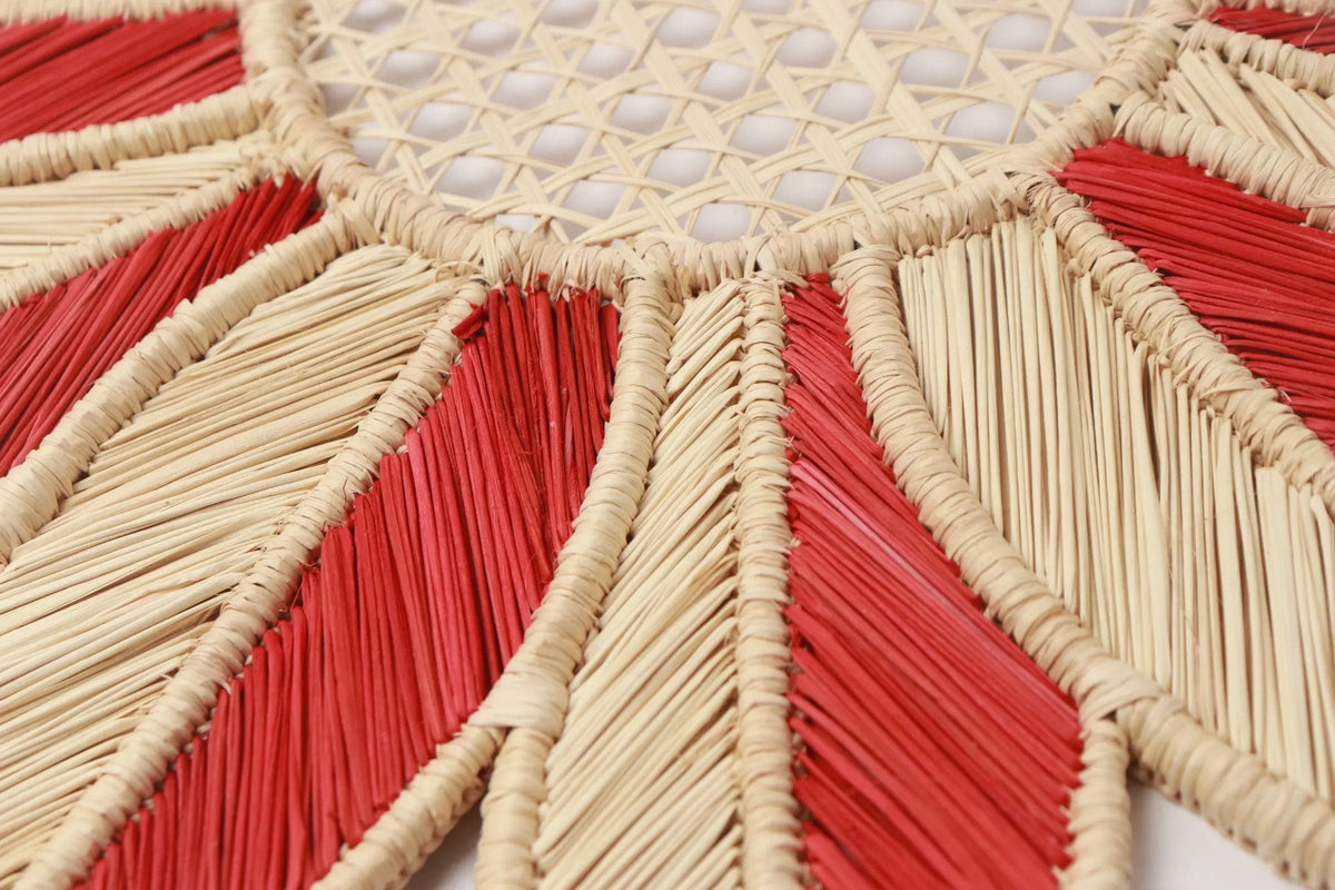 Sunflower Iraca/Straw placemat 7+ colors - Best of Colombia